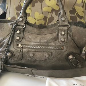 BALENCIAGA Giant 12 leather cross body bag